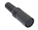 ETL13, Philmore 13 Pin Inline Female DIN Connector ~ Solder Type