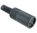 ETL1, Philmore 3 Pin 180° Inline Female DIN Connector ~ Solder Type