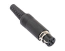ETL4, Philmore 5 Pin 360° Inline Female DIN Connector ~ Solder Type