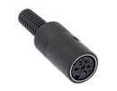 ETL9, Philmore 6 Pin 240° Inline Female DIN Connector ~ Solder Type