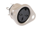 ETS1, Philmore 3 Pin 180° Panel Mount Female DIN Connector ~ Solder Type