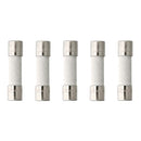 5 Pack of Buss GDA-.630, 630mA @ 250V, Ceramic Fast-Acting (Fast Blow) Fuses