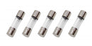 5 Pack of Littelfuse GDC-6.3A, 6.3A 250V, Time Delay (Slow Blow) Glass Fuses