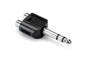 GPR-484, Hosa Adapter, Dual RCA to 1/4 in TRS