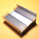 HS-4, Multi-Watt Extruded Aluminum Heat Sink Undrilled ~ 76mm x 62mm x 22mm