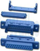 Pan Pacific IDC-25F-BLUE, DB25 Female IDC Type ALL Plastic Shell