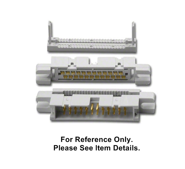 IDM-16E, 16 Pin IDC 0.1'' (2.54mm) Pin Spacing ~ Panel Mount Male Ribbon Header