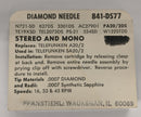Pfanstiehl 841-DS77 Diamond Needle