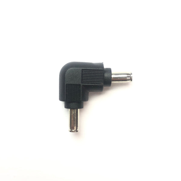 MVELL-90C 1.3x3.5mm Male/Male Right Angle