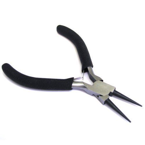 5" Carbon Steel Round Nose Needle Nose Pliers w/ Comfort Grip Handle
