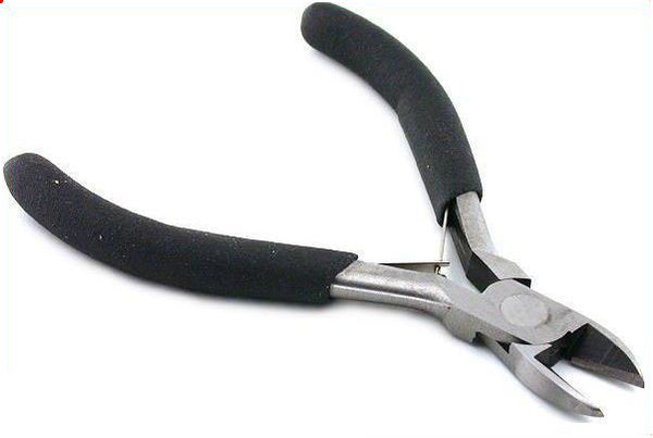 5" High Carbon Stainless Steel Rounded Tip Diagonal Plier w/ Comfort Grip Handle