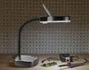 3.5" Diameter 3.5x Glass Lens Illuminated Magnifier Table Lamp