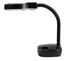 3.5" Diameter 3.5x Glass Lens Illuminated Magnifier Table Lamp