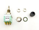 Alcoswitch MPA306F, 3PDT ON-(ON), Mini Push Button Switch 6A@125V, 4A@28V DC