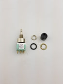 Alcoswitch MPE106F SPDT ON-(ON), Splashproof Push Button Switch 6A @ 125V