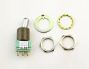 Alcoswitch MTG106F, SPDT ON-(ON), Mustang Bat Toggle 6A@125V, 4A@28V DC