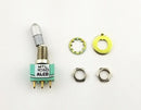 Alcoswitch MTL106D, SPDT ON-ON, Locking Bat Mini Toggle 6A@125V, 4A@28V DC