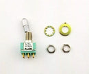 Alcoswitch MTL206N, DPDT ON-ON, Locking Bat Mini Toggle 6A@125V, 4A@28V DC