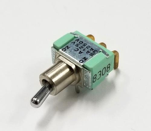 Alcoswitch MTM106ERA SPDT ON-OFF-ON Right Angle Horizontal Toggle Switch 6A@125V