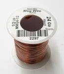 MW24-1/2, 24 Gauge Insulated Magnet Wire 1/2 Pound Roll (395' Approx.) 24AWG