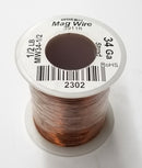 MW34-1/2, 34 Gauge Insulated Magnet Wire 1/2 Pound Roll (3,911' Approx.) 34AWG