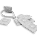 APU-MP-750-9-X, American Pride 3/4" Natural Adhesive Wire Tie Mounting Base, 10pc Bag