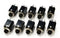 Lot of 10 Switchcraft  # N113 1/4" Mono Female, Isolated Panel Mount Hi-D JAX Connectors