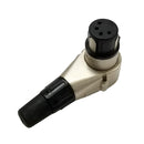 NC4FRC, Neutrik 4 Pin XLR Female Right Angle In Line Plug Connector