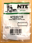 NTE4071B, CMOS Quad 2-Input OR Gate ~ 14 Pin DIP (ECG4071B)