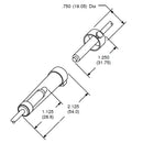 NTE433 High Voltage Splice Connector for CRT Anode Leads ~ 40kV Insulated