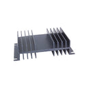NTE440A, Extruded Heat Sink Undrilled ~ 4.75" x 3.0" x 1.25" Black ~ (ECG440A)