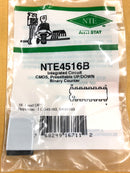 NTE4516B, CMOS Presettable Up/Down Binary Counter ~ 16 Pin DIP (ECG4516B)
