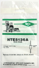 NTE5136A, 22V @ 5W Zener Diode 5% ~ DO-201 Axial (ECG5136A)