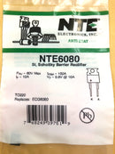 NTE6080, 60V PRV @ 10A Schottky Barrier Diode ~ TO-220 2 Lead Case (ECG6080)