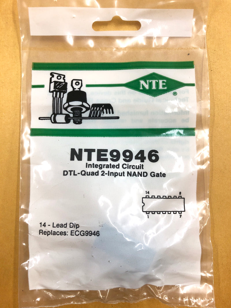 NTE9946, DTL Quad 2-Input NAND Gate ~ 14 Pin DIP (ECG9946)
