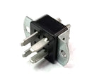 Cinch Jones P304AB, 4 Pin Male Angle Bracket Connector ~ 10A @ 250V AC