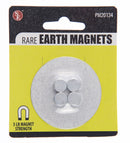 PM20134, Sona 3/8" x 5mm, 3LB Rare Earth Magnet (Nickel Neodymium N35) ~ 4 Pieces