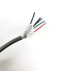 25' 6 Conductor 18 Gauge Shielded Cable, CMR Rated 25 Foot Length 6C 18AWG S1806