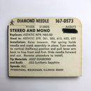 Pfanstiehl 167-DS73 Diamond / Sapphire Needle