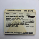 Pfanstiehl 170-DS77 Diamond / Sapphire Needle