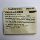 Pfanstiehl 171-DS77 Diamond / Sapphire Needle for Astatic* & Wurlitzer*