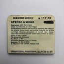 Pfanstiehl 117-D7 Diamond Needle