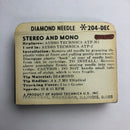 Pfanstiehl 204-DEC Diamond Elliptical Needle for Audio Technica*