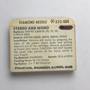 Pfanstiehl 232-SDE Diamond Elliptical Needle for Audio Empire*