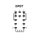 NTE R06-11D10-24 DPDT 24 Volt DC Coil 10 Amp Heavy Duty Open Frame Relay 10A