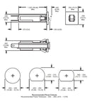 NTE R59-10A, 10 Amp Panel Mount Pushbutton Thermal Circuit Breaker