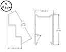 ECG RLY9002, Relay Socket Hold Down Spring Clip for RLY9105 or R95-105 ~ 5 Pack