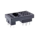NTE R95-108, 16 Pin 0.094" Blade Relay Socket ~ PC Pin Mount