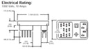 NTE R95-108, 16 Pin 0.094" Blade Relay Socket ~ PC Pin Mount