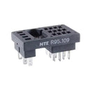 NTE R95-109, 16 Pin 0.094" Blade Relay Socket ~ Panel Mount